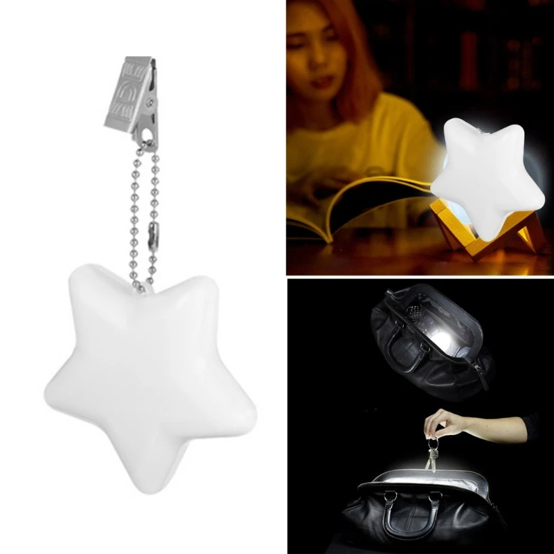 LED Small Backpack Light Bag Hanging Ornament Star for Enhanced Night Safe