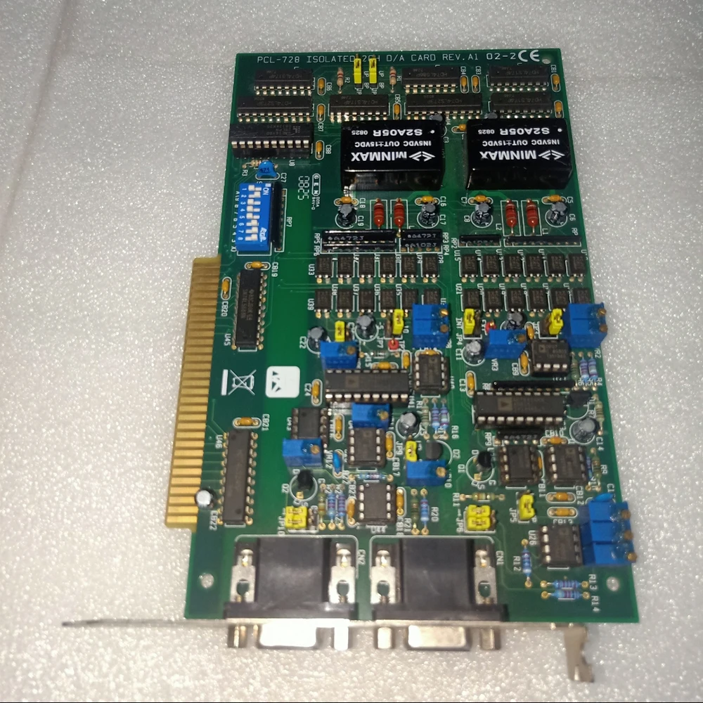 Imagem -05 - para Advantech Data Capture Card 12 Bits Canais Isolados Cartão Isa de Saída Analógica Pcl728 Rev.a1