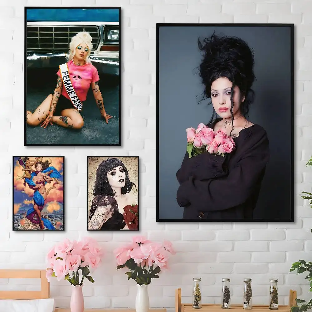 

M-Mon L-Lafertes FEMME FATALE Poster Fancy Wall Sticker for Living room bar retro decorative painting room