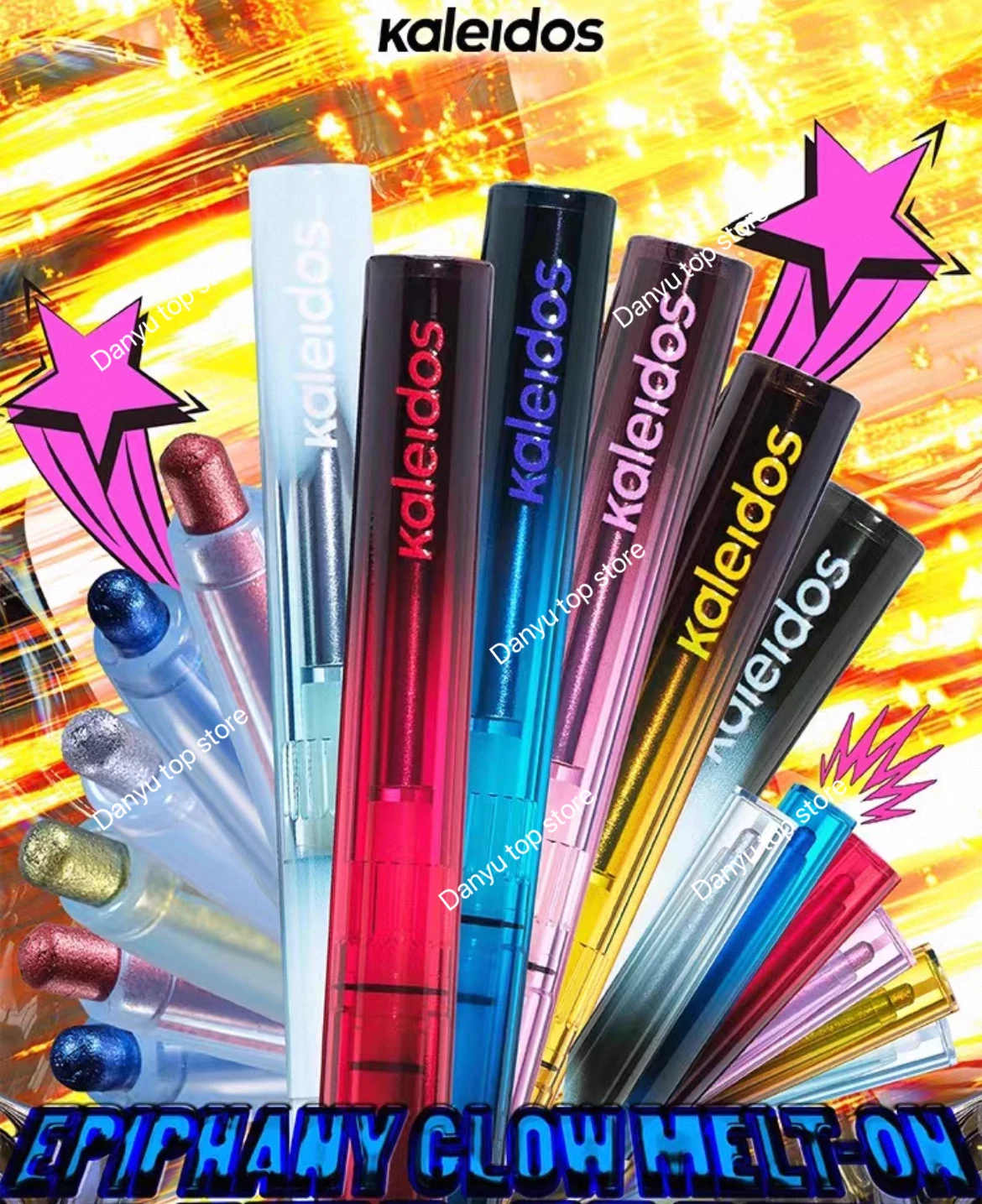 

Карандаш для подводки глаз Kaleidos Chameleon, водостойкий, долговечный, блестящий металлик, водостойкая гелевая ручка для глаз, макияж