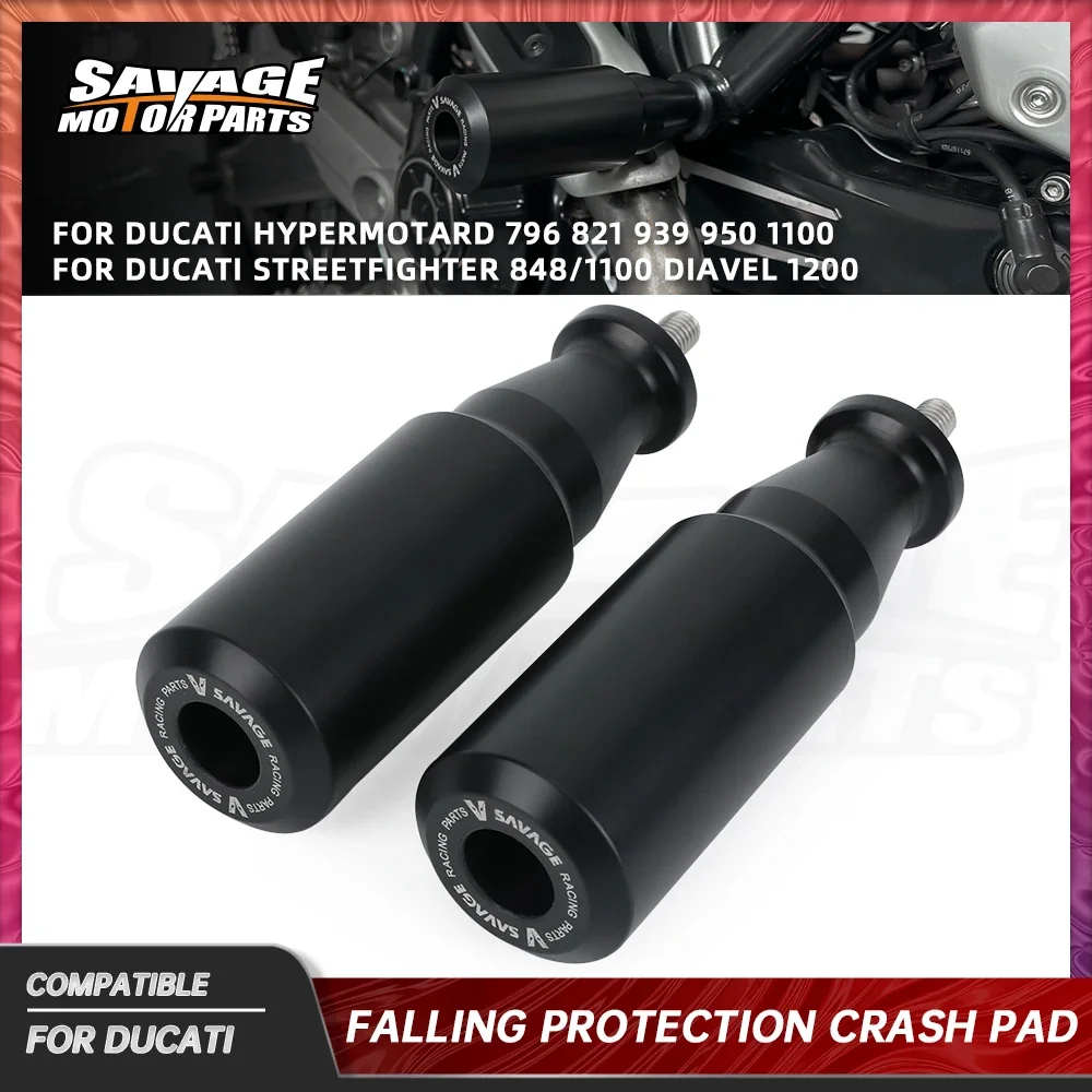 

Frame Slider Crash Protector For Ducati Hypermotard 796 821 939 950 1100 Streetfighter848/1100 Diavel1200 Falling Protection Pad