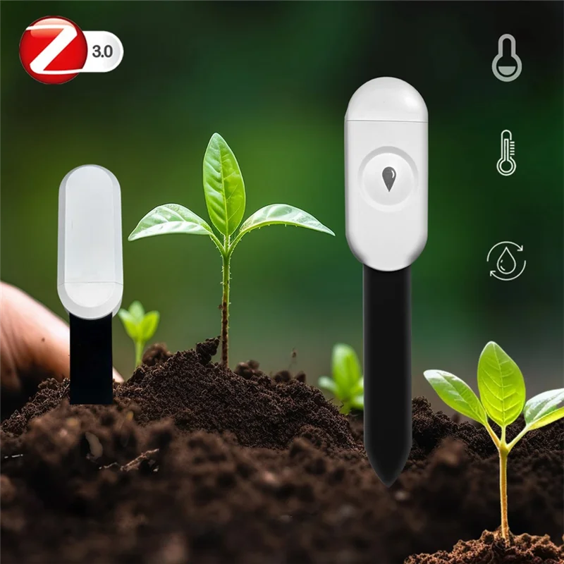 【Party-Dekoration】Feuchtigkeitssensor APP-Monitor Smart Bodentester Detektor Luftfeuchtigkeitstemperatur für Pflanzengarten Automatische Bewässerung