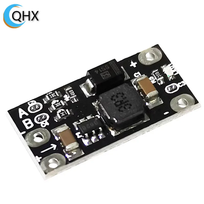 

3.7V to 12V Mini DC-DC Supports 5V/8V/9V/12V Output Lithium Battery Boost DIY Power Module