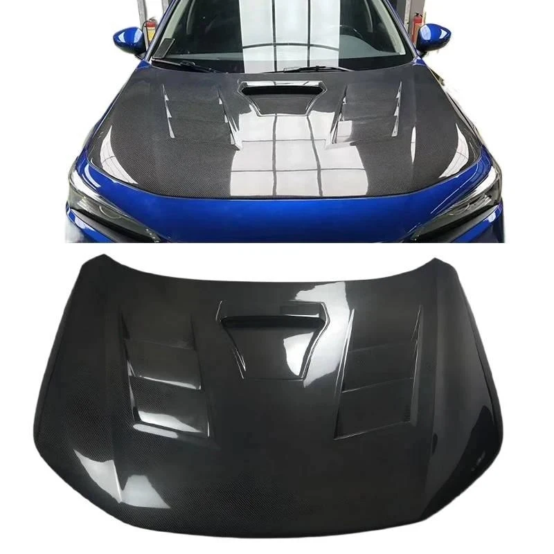 Carbon Fiber Engine Hood EVO Style th Gen Si Type R FE FE FL FL - Lightweight Racing Upgr