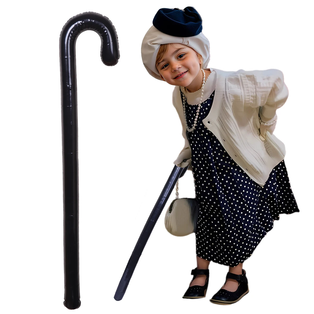 Kyo Cosplay Inflatable Crutches for Kids 100th Days of School PVC Costume Accessories for Girls