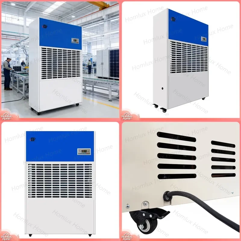 480L/D Industrial Dehumidifier for Planting Room Greenhouse Agriculture Humidity Control High Capacity Commercial Grade