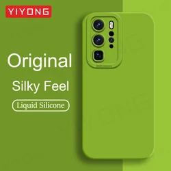 For P40 Pro Case YIYONG Square Liquid Silicone Soft Cover For Huawei P40 Pro Plus P30 P 40 30 P30Pro P40Pro Phone Cases