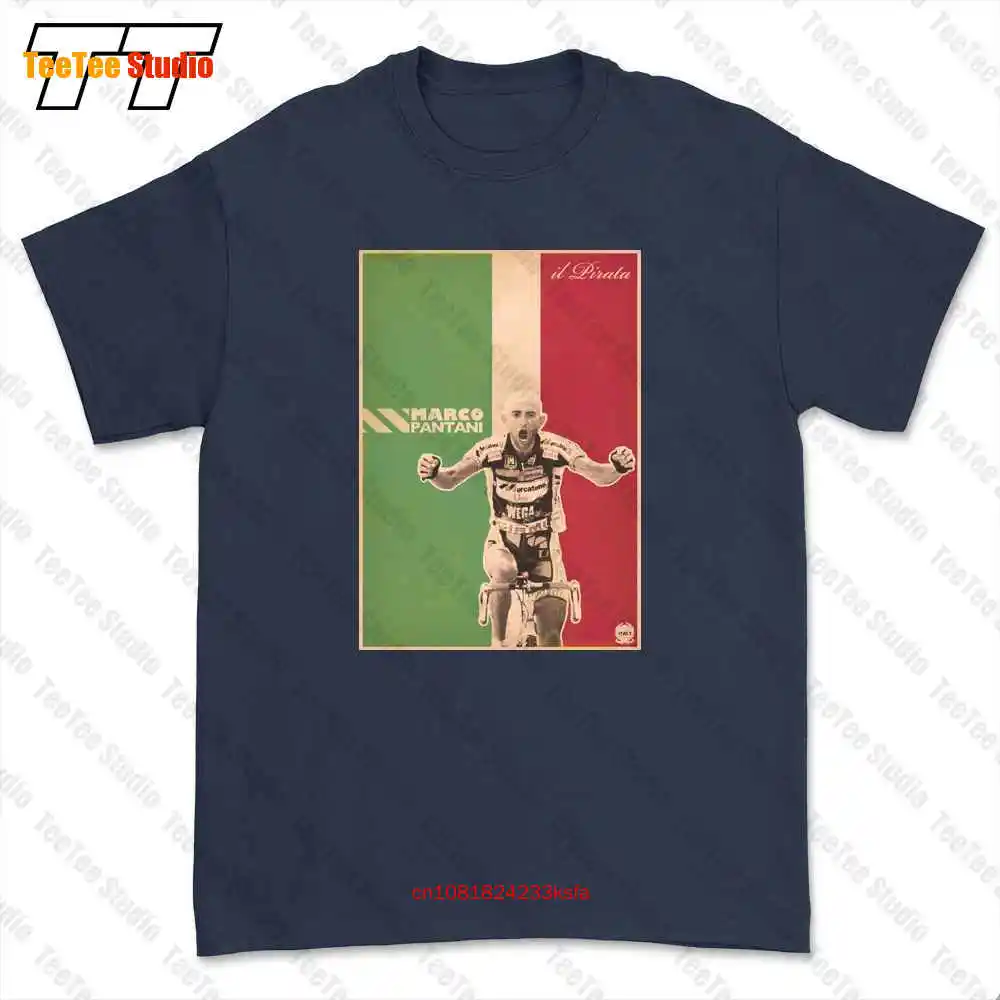 Marco Pantani Ciclismo Campione Il Pirata Cesenatico 3 T-shirt Tee DU9D