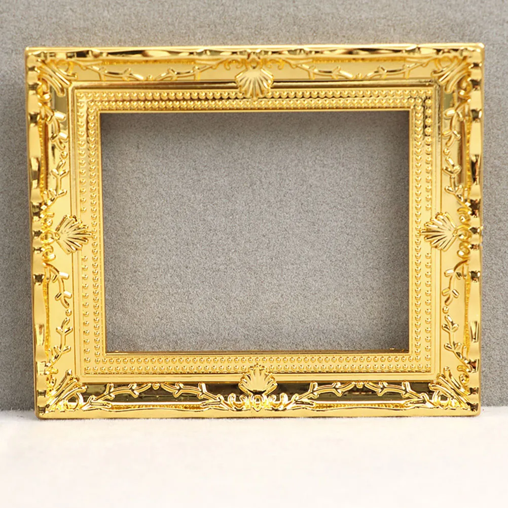 6Pcs Mini Photo Frames Plastic Miniature Picture Frames for Handmade Crafts Small Decoration Mini House Accessories