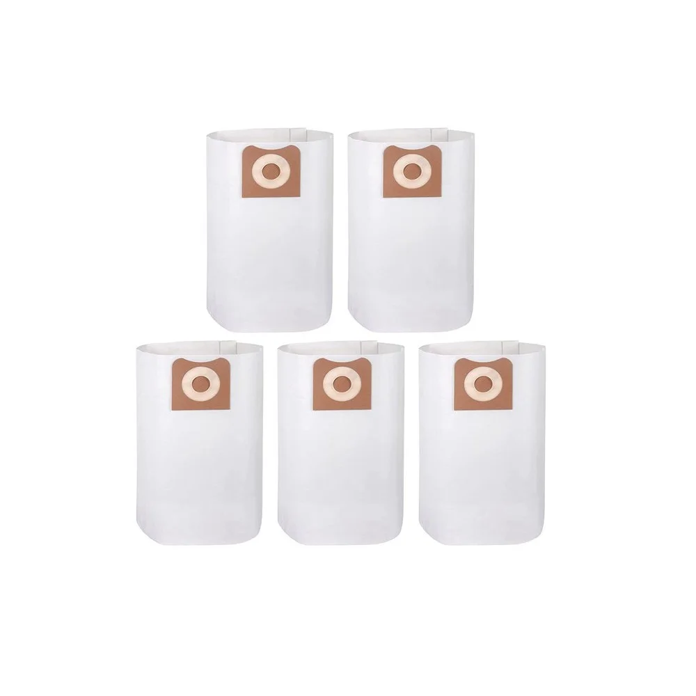 5PCS VF3502 High Efficiency Dust Bags Compatible with RIDGID 12 to 16 Gallon Wet/Dry Vacs,Vacuum Filter Bags