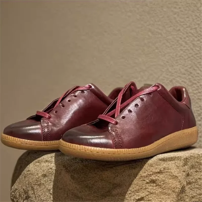 

Men’s Thick Sole Soft Leather Ankle Boot Retro Casual Shoes For Man Waterproof Round Toe Boots