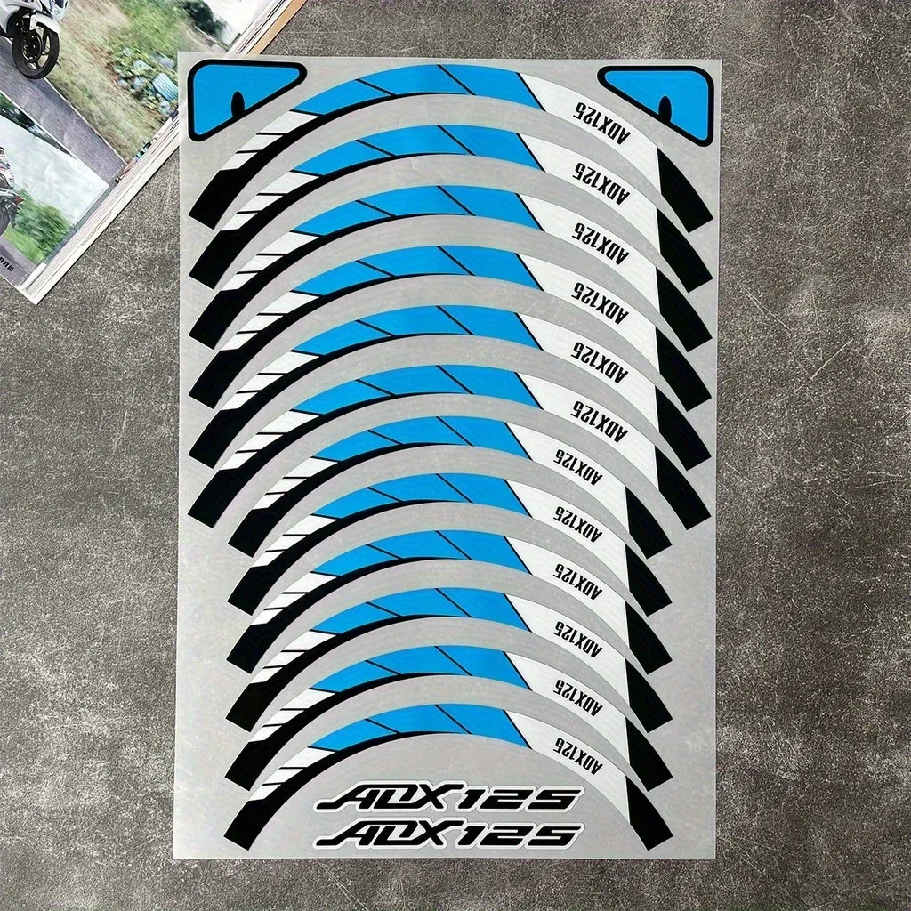 مجموعة واحدة من ملصقات رسومات الدراجات النارية ADX125، رائعة لحقائب الظهر وأجهزة الكمبيوتر المكتبية وصناديق الأدوات وديكور محبي الدراجة"