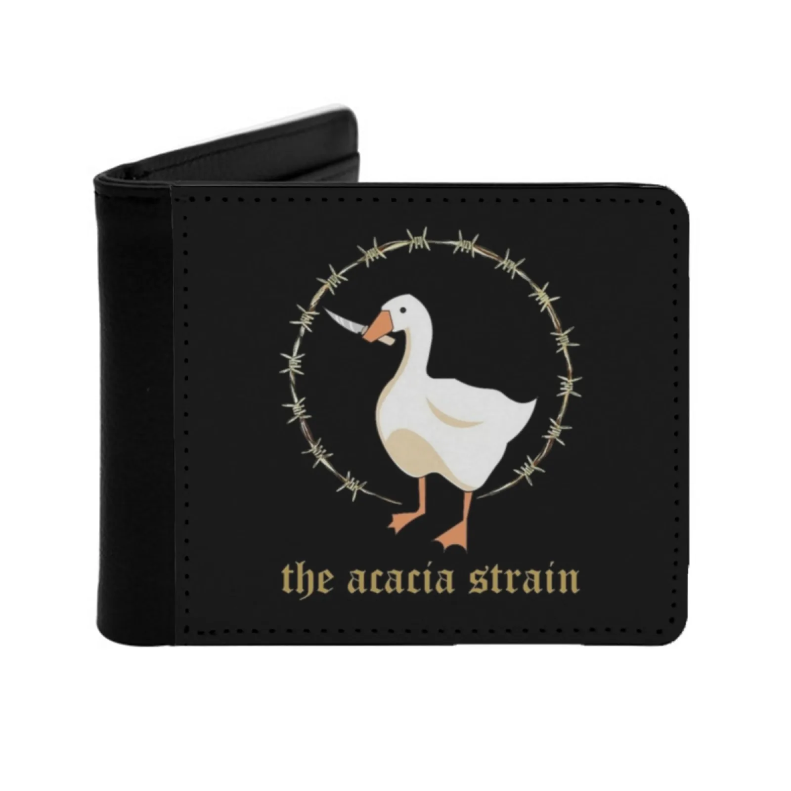 The Acacia Strain T Shirt Personalized Men's Leather Wallet Credit Card Pouch Purse The Acacia The Acacia The Acacia Strain