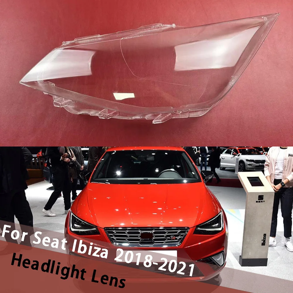 

Для Seat Ibiza 2018 2019 2020 2021, прозрачный чехол для фары, чехол из плексигласа, замена оригинального абажура для линз