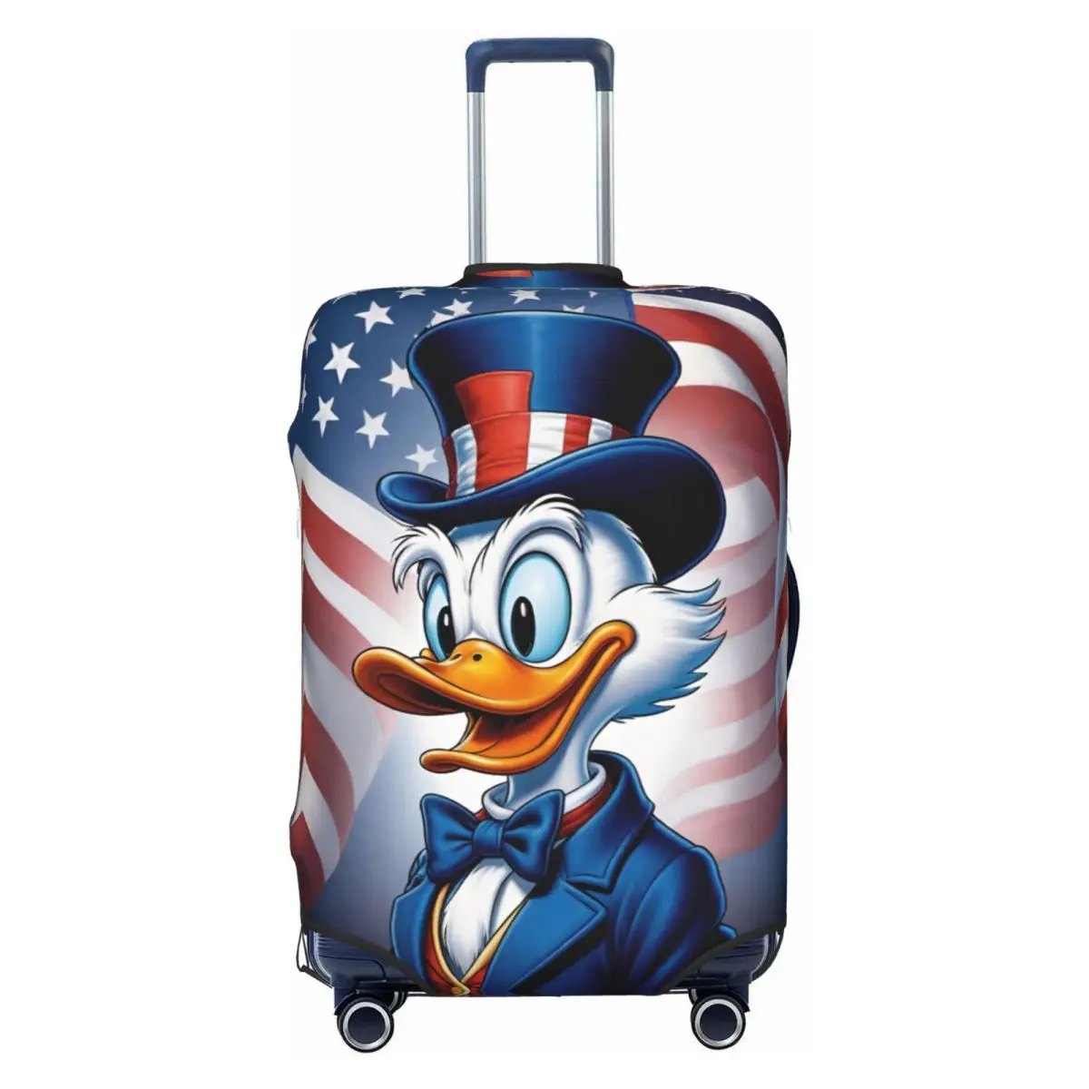 

Чехол для багажа Happy Donald Duck, эластичные защитные чехлы для дорожного чемодана, подходят для 18-32 дюймов