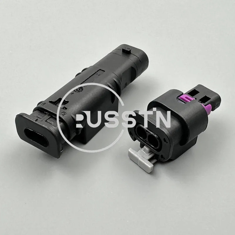 Adaptateur d'injecteur de carburant pour Audi et VW, prise de capteur de collision, assemblage AC, connecteur de câblage automatique, 1 jeu, 2 broches, 4F097ino 02, 1718643