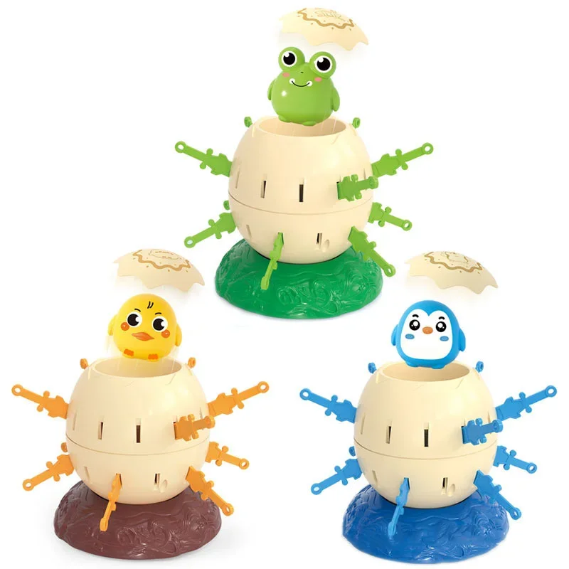 Mini Pirate Bucket Plug-in Party Tricky Parent-Child Interactive Game Penguin and Frog Ejection Bucket Pirate Egg Desktop Toys