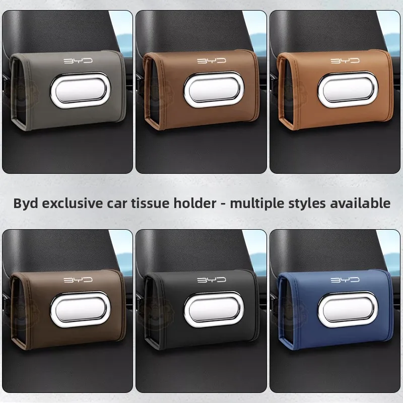 

For BYD Yuan, Qin, Song Plus, Tang Han DMI, Dolphin, Seal, Frigate, Car Tissue Box, Tissue Dispenser, Car Supplies