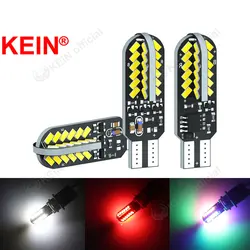 KEIN 2PCS T10 Led Running Horse Flash Strobe W5W 194 168 Car Parking Wedge Clearance Tail Lights White Red Colorful Bulb Lamp
