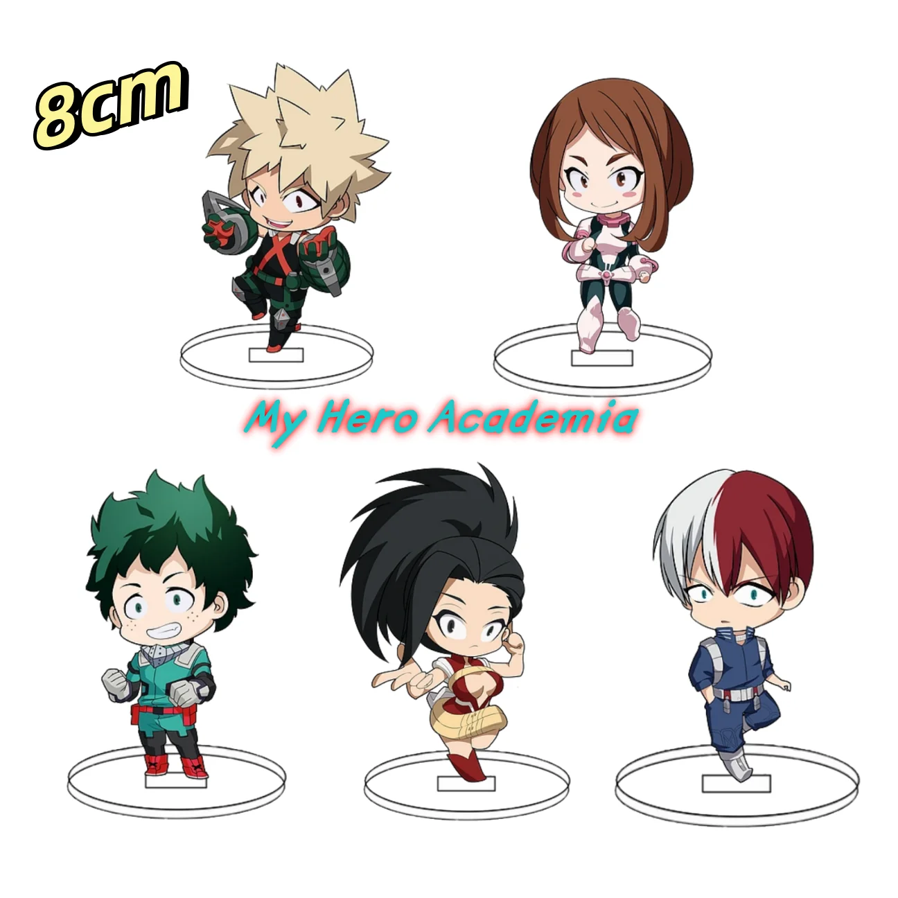 

8CM Popular Anime My Hero Academia Acrylic Figure Stand Deku Might Shigaraki Tomura Model Desk Decor Fans Collection Gift
