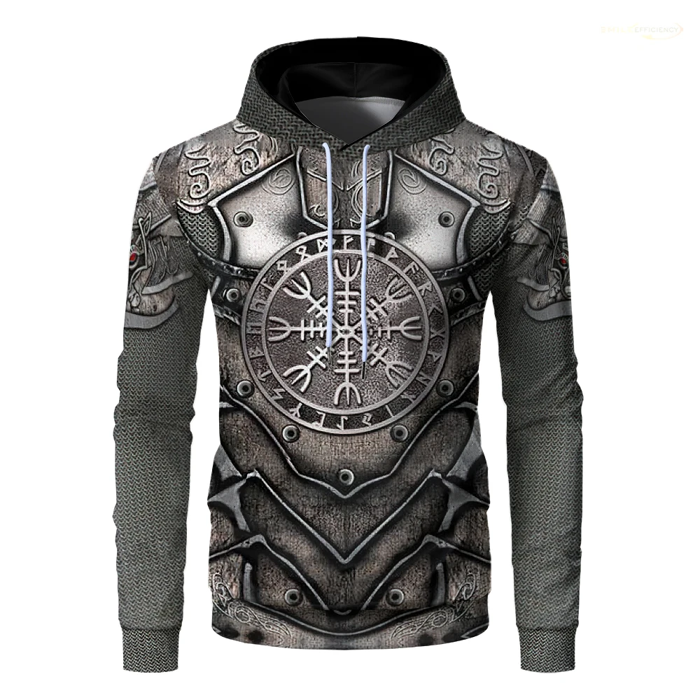 2024 New Medieval Templar Knight Armor Hoodie 3D Printed Casual Fun Role Play Pullover Large Size Fashion Unisex Sweatshirt