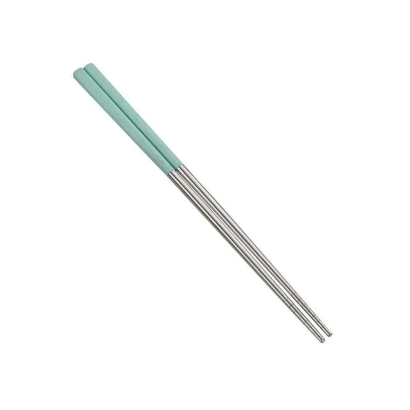 Wheat Straw 304 Stainless Steel Tableware Hot Pot Chopsticks Sushi Chopsticks Household Chinese Chopsticks Kitchen Utensils