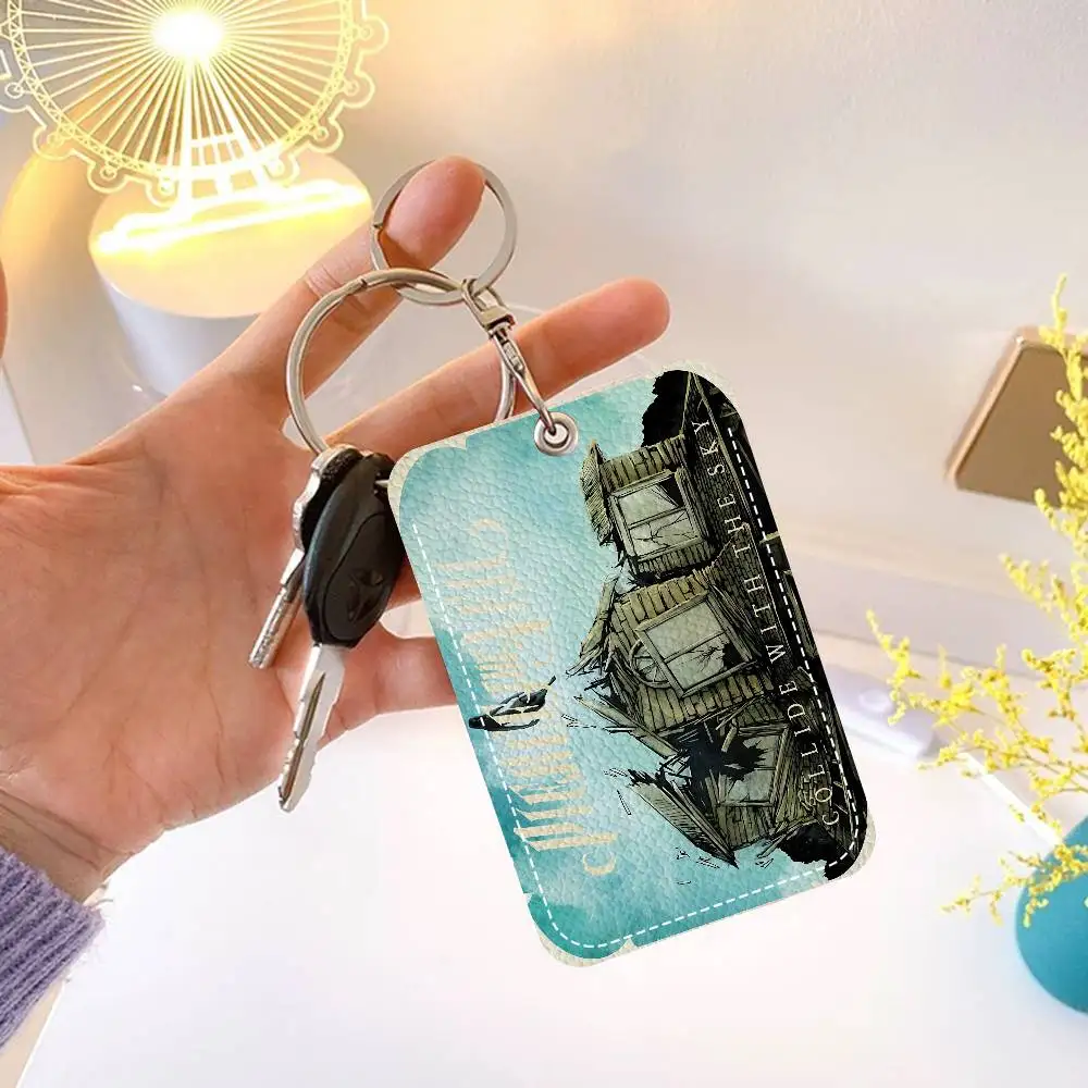 Classic Band P-Pierce T-The V-Veil 1Pc Access Card Case Leather Card Holder Keychain Key Ring Door Access Tags ID Card