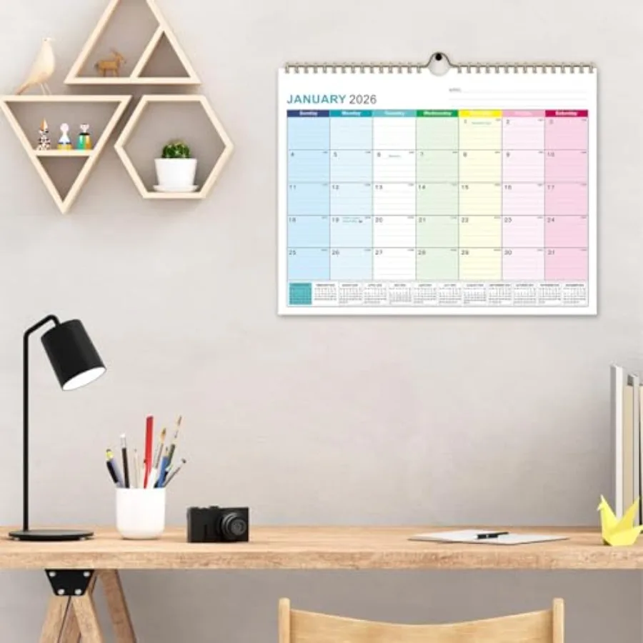 2026 Wall Calendar 18 Monthly Calendar 20262027 Jan 2026 Jun 2027 15" x 11.5" Hanging Wall Calendar 2026 with Thick Paper Lined