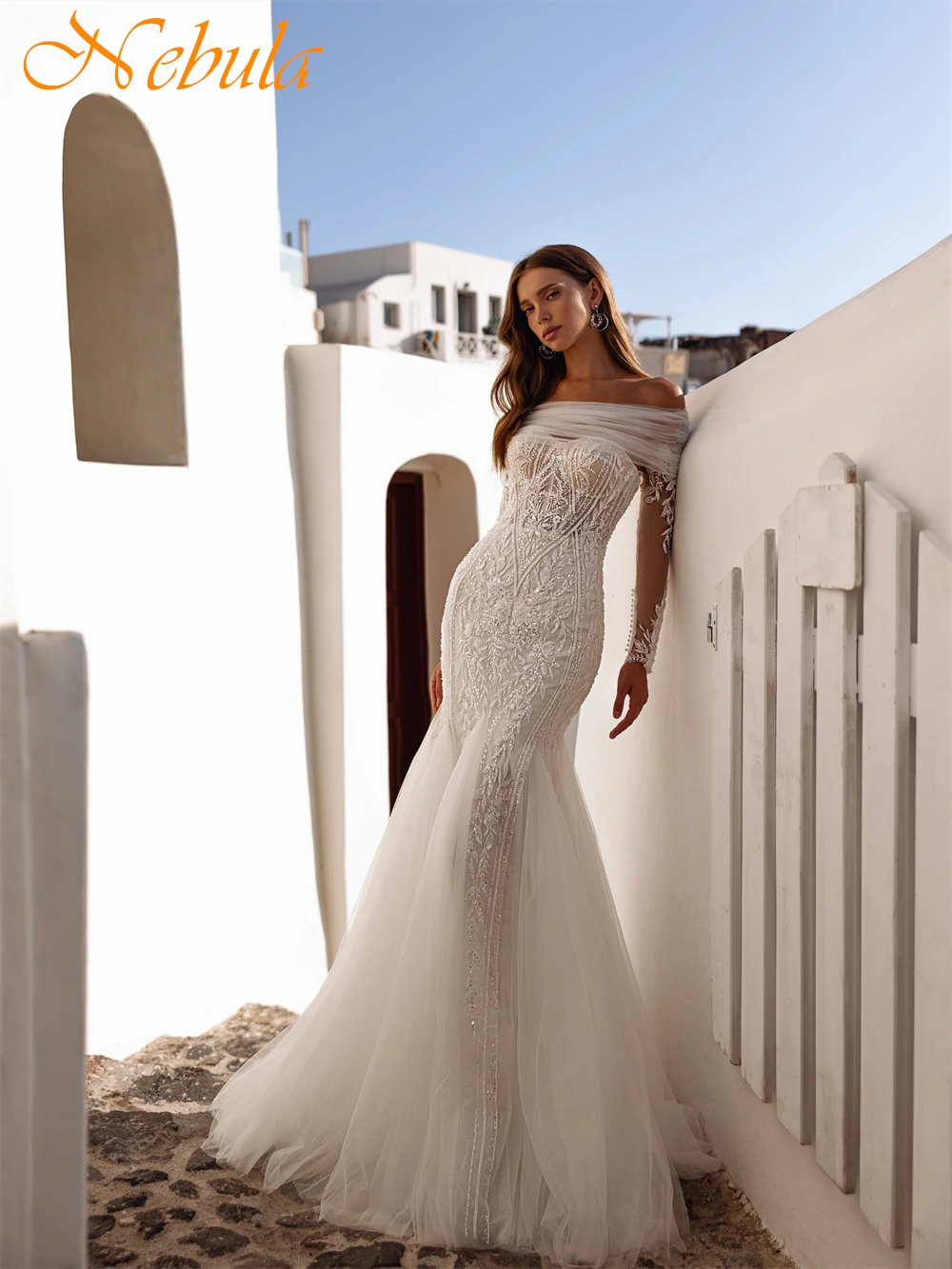 Vestido De Novia De Organza blanco bohemio personalizado, vestidos De Novia elegantes sin mangas con forma De corazón, Vestido De Novia suave con cola De corte De sirena