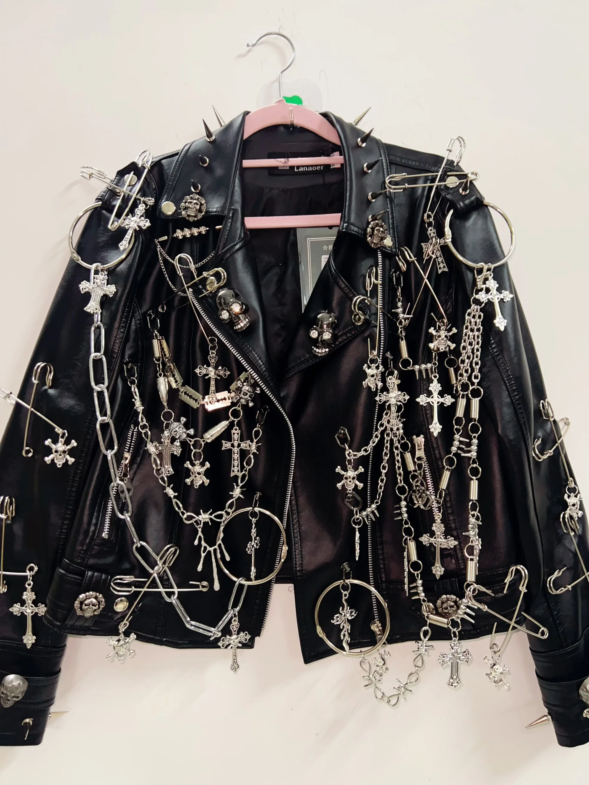 gothic clothes Gothic Jacket harajuku fashion Cross Jacket Skull