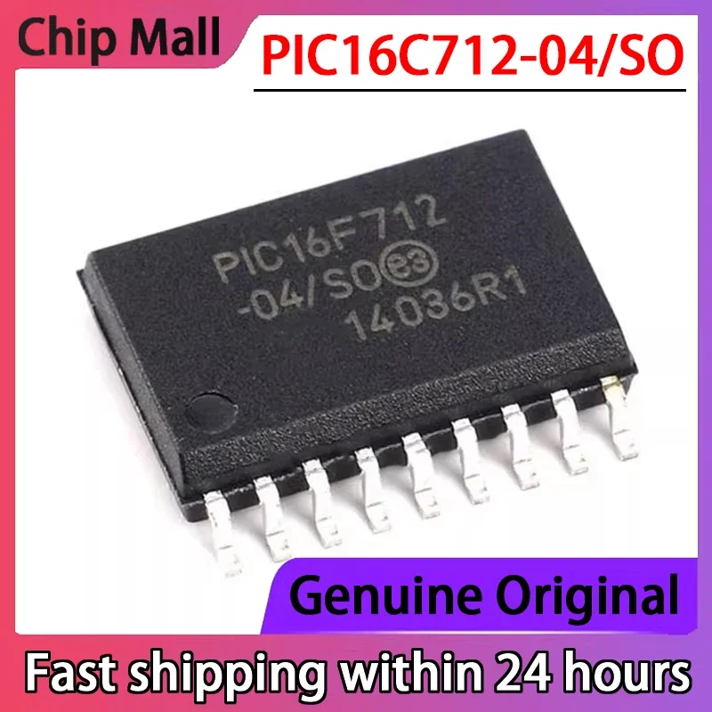

1PCS Chip PIC16C712-04/SO PIC16C712 SOIC18 8-bit Flash Microcontroller