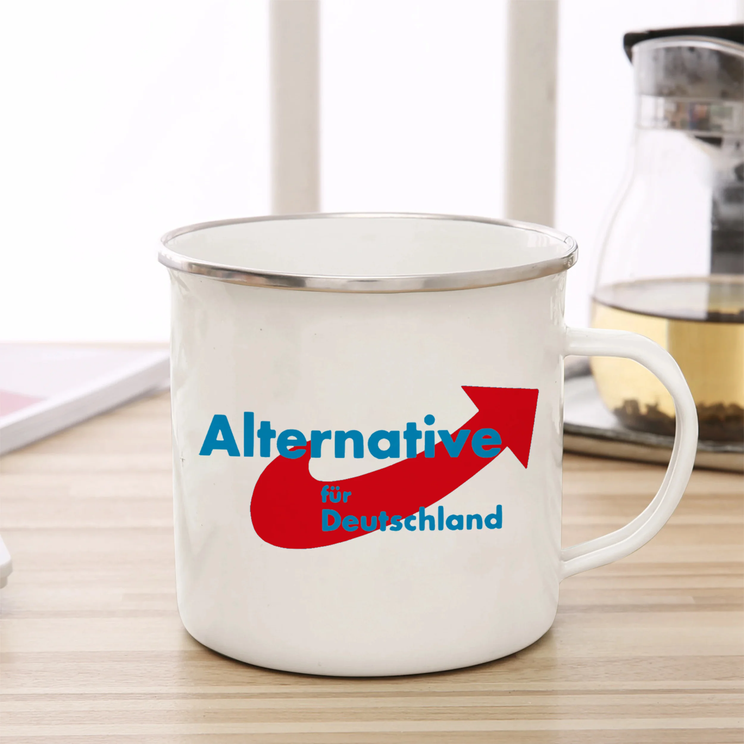 Alternative for Germany Enamel Cup AFD  Mug 11oz Fun Ceramic Coffee Cup Tea Cup Fan Memorial Cup