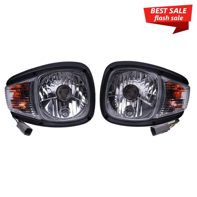 24V A Pair Headlamp 195-0192 3054C 3044C Loader 906H Construction Machinery