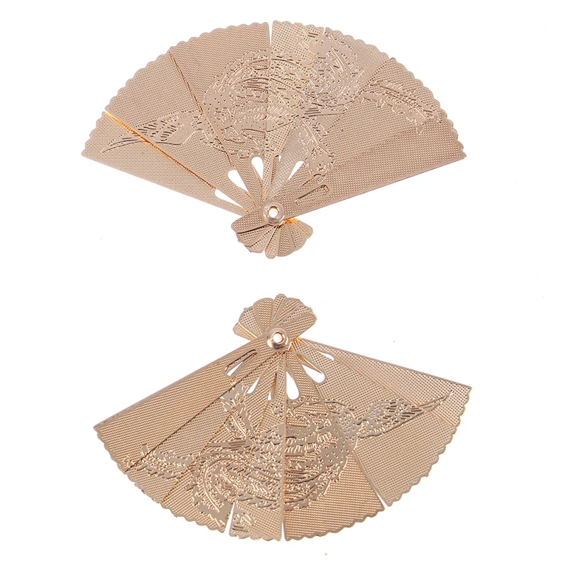 1:12 Dollhouse Miniature Metal Carving Fan Model Toy Doll Home Decor Accessories-Toy