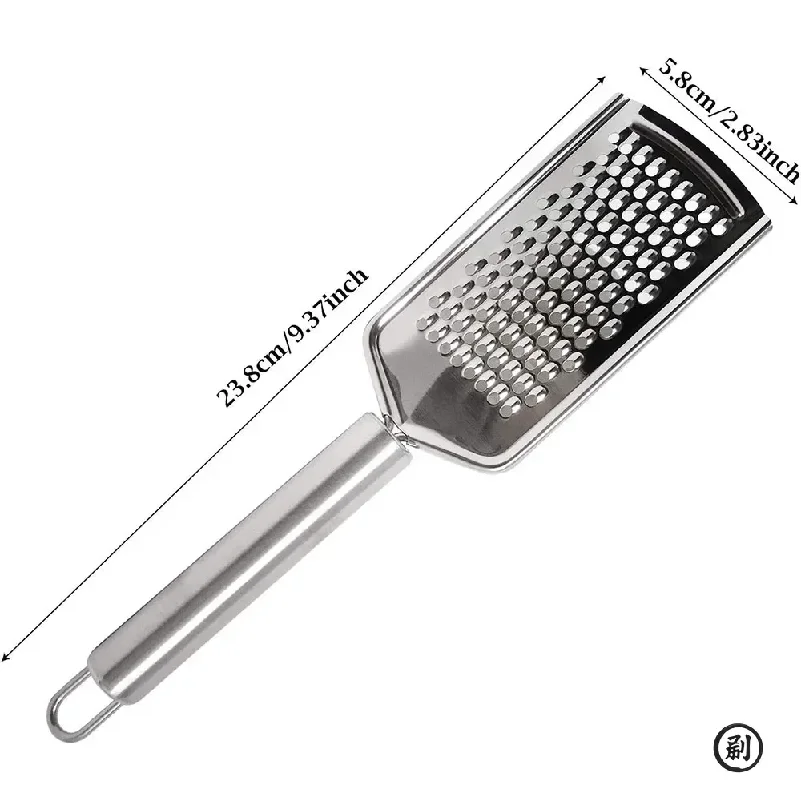 Micro-Blade Fine Grater - Stainless Steel Handle for Hard Cheese, Carrot, Ginger & Lemon Zesting