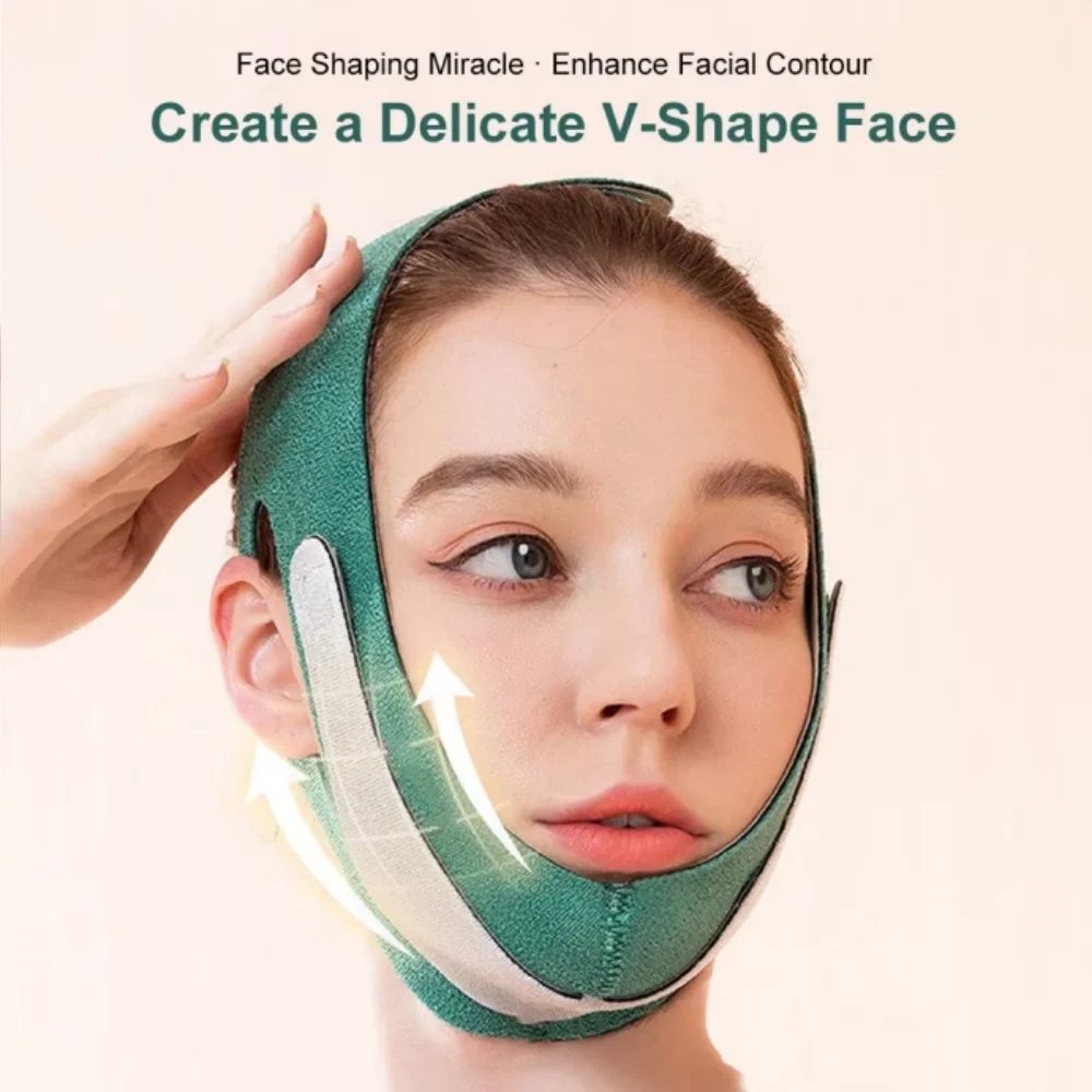 Cintura snellente per il viso, maschera lifting per il doppio mento, adatta a tutti i tipi di forma del viso, strumento snellente che stringe ma non string troppo.