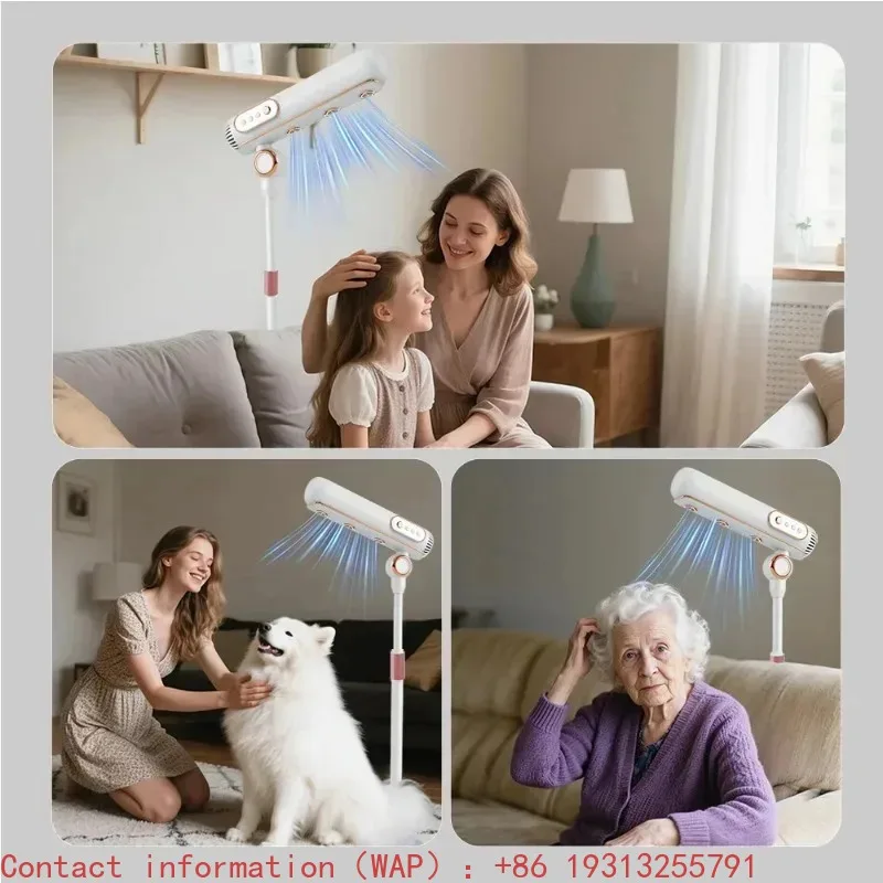 【From China】 【Best-selling】Professional Hands-free Floor Vertical Hair Dryer High-speed Negative Ion