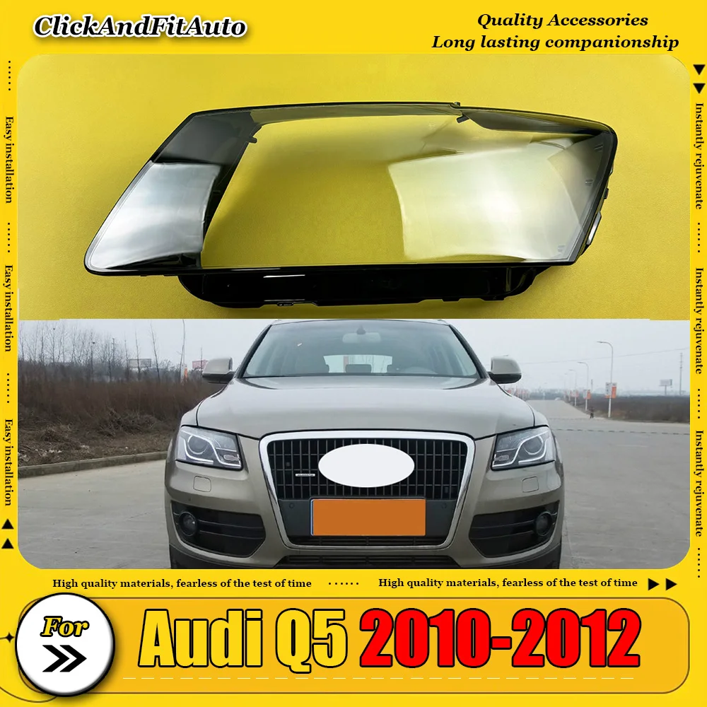 

For Audi Q5 2010-2012 Headlamp Cover Shade Transparent Lampshade Headlight Shell Plexiglass Replace Original Lens