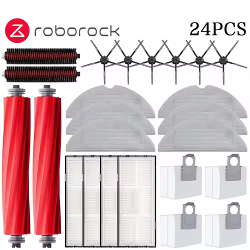 Main Side Brush Mop Hepa Filter Dust Bag Cleaning Rolling Brush Roborock S7 Maxv Ultra S7 Pro Ultra Robot Vacuum Accessories - Image 33