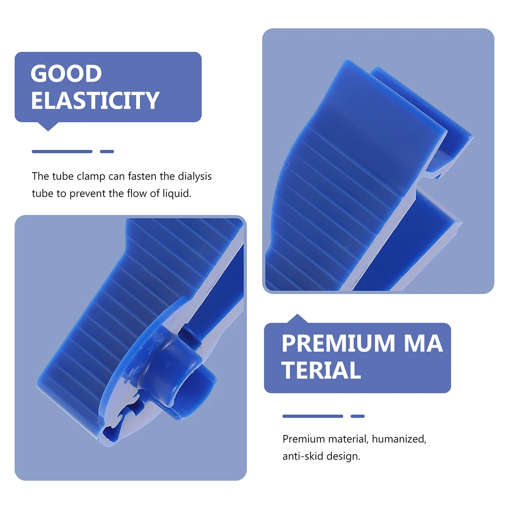 

5 pcs Peritoneal Clips Lightweight Plastic Tube Dialysis Supplies Abdominal Office Binding Tools