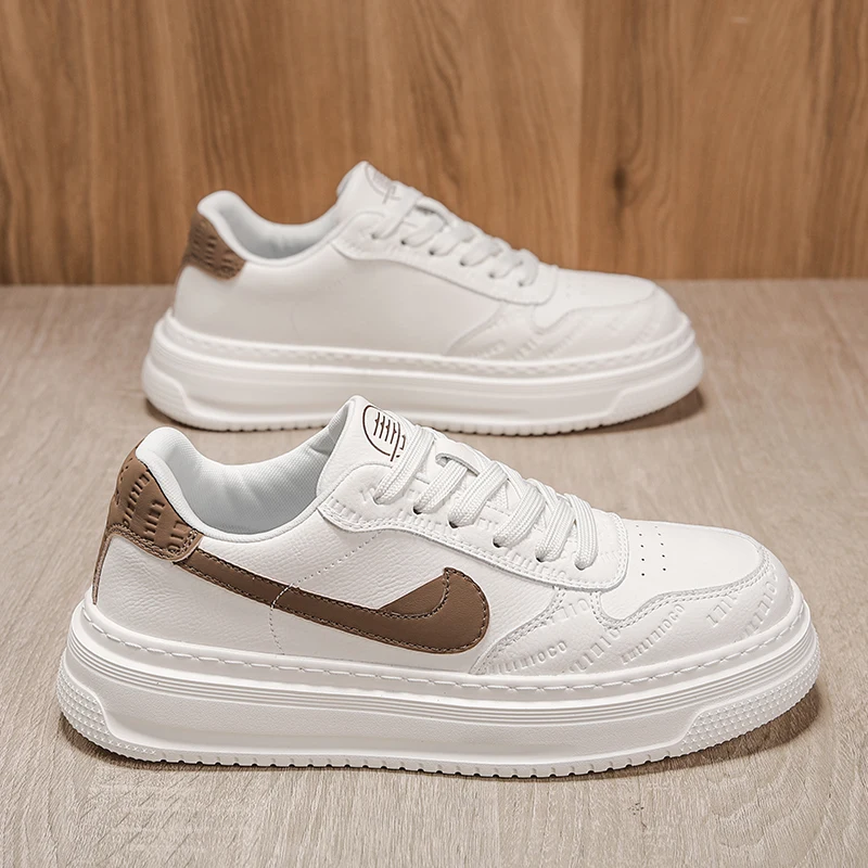 

Men's Casual Sports Shoes with Thick Sole – Multi-Functional Running Style, Lightweight Breathable Lining. Perfect for Outdoor A