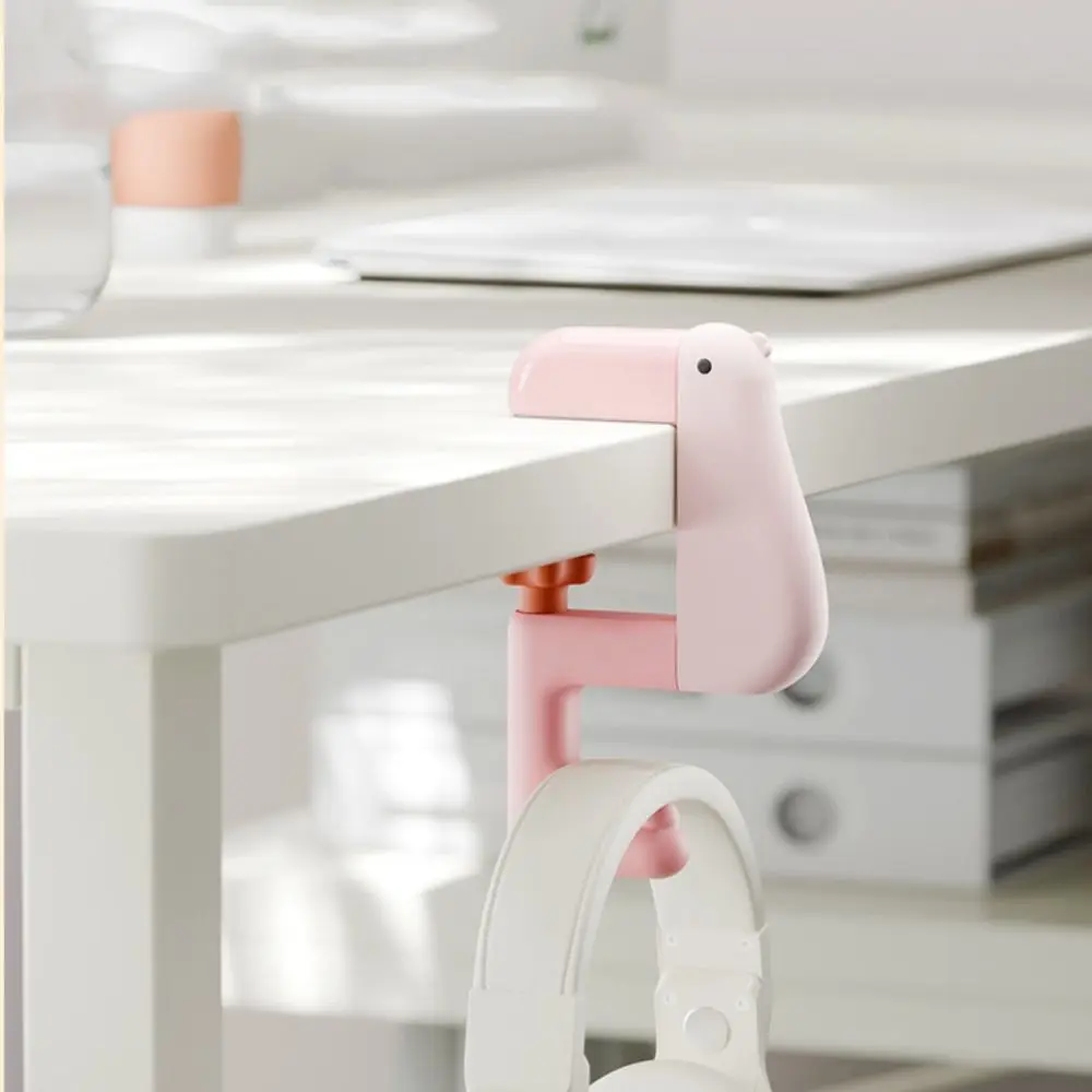 Cute Portable Desk Side Hanging Bag Hook Adjustable Plastic Table Bag Hanger Multifunctional Travel Bag Organizer - view 5