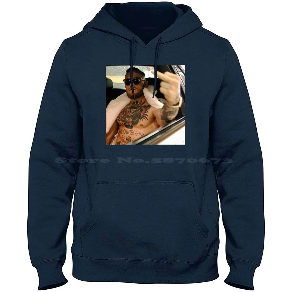 Conor Mcgregor Middle Fing 100% Cotton Hoodie T Shirt Conor Mcgregor Mayweather Vs Mcgregor Boxing The Notorious Gorilla 50 0