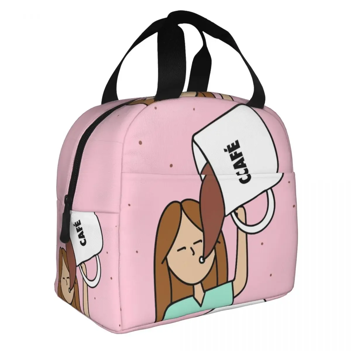 Cartoon Doctor Nurse Insulated Lunch Bag Enfermera En Apuros Lunch Container Cooler Bag Tote Lunch Box School Food Handbags