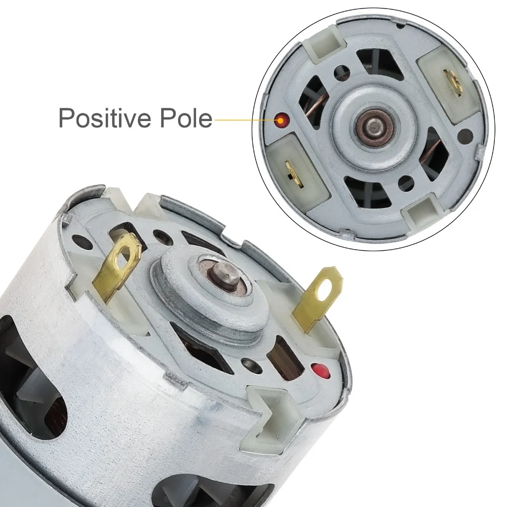 Tool Enhancement RS550 DC Motor Compact Motor High Speed Dc Motor For Tools Accessory Robust Materials 9.5mm Shaft