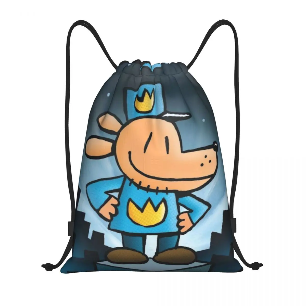 Mochila personalizada com cordão para cães e homens, bolsa de ginástica esportiva para homens e mulheres, mochila de compras