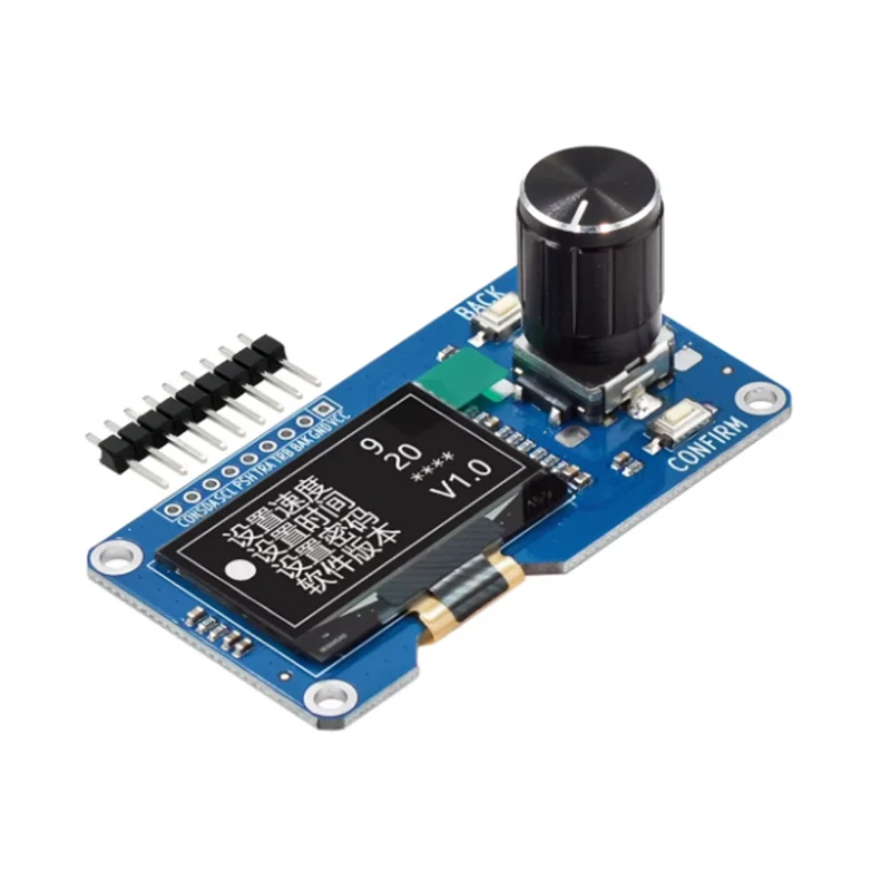0.96 1.3 inch white oled display screen combined with EC11 rotary encoder module IIC interface for arduino