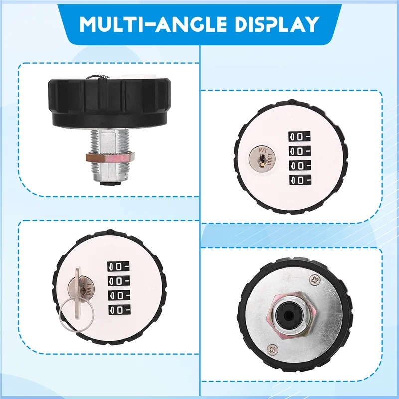

News Combination Cabinet Cam Lock 4 Digital Keyless Drawer Door Gym School Locker With Key Reset