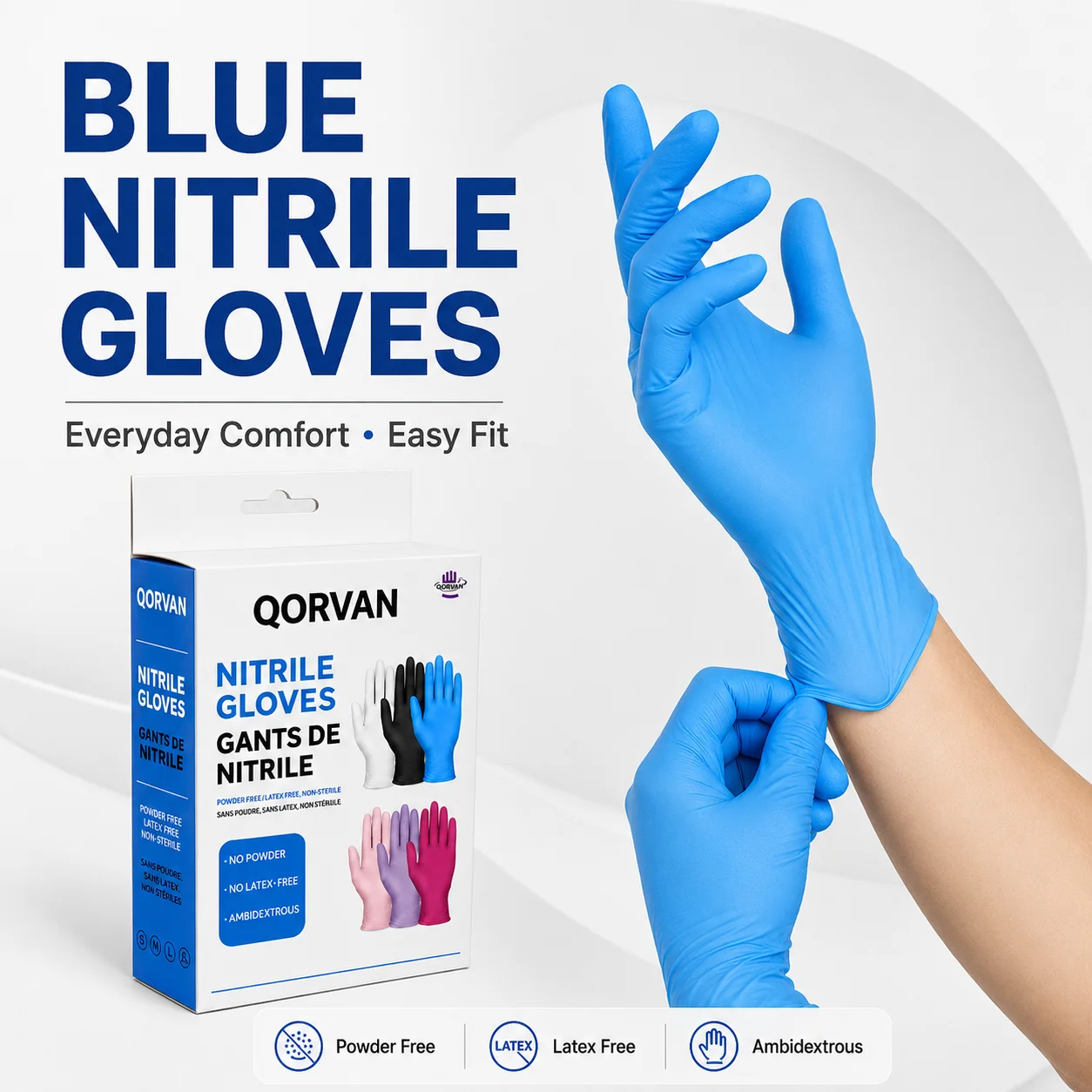 Blue Nitrile Gloves 10/20PCS Disposable Powder Free Latex Free Food Prep Cooking Kitchen Restaurant Catering Home Use Gloves