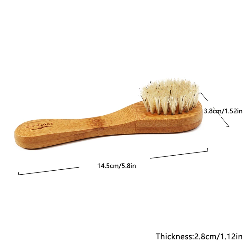 Setole naturali per spazzole per il viso Spazzole esfolianti per il viso Donna in legno Uomo Cura della pelle Spazzola per il corpo Massaggiatore Scrubber Strumenti